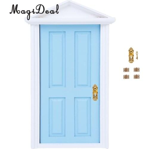 MagiDeal 12Pcs/Set Mini Cabinet Closet Mini Hinge for 1/12 Dollhouse Miniature Furniture DIY Toys Golden