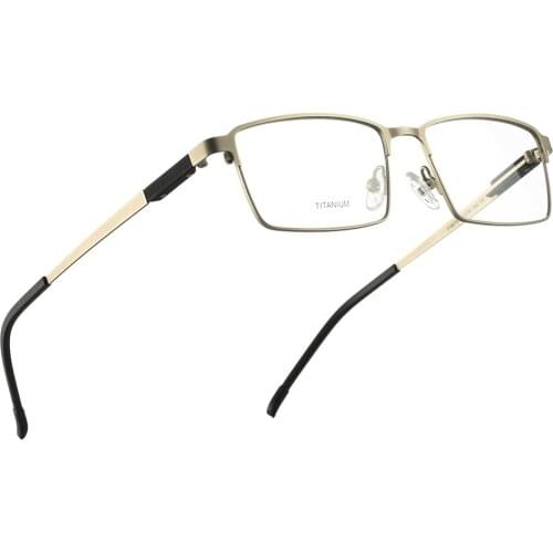 Fashion Square Glasses Frame for Men Optical mens eyeglasses frames Myopia Prescription glasses full Metal eyewear Spectacles