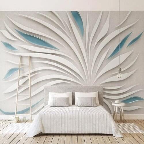 Custom Mural Wallpaper Modern Abstract Art Stripe Line Wall Painting Living Room TV Sofa Bedroom Background Wall Paper For Walls