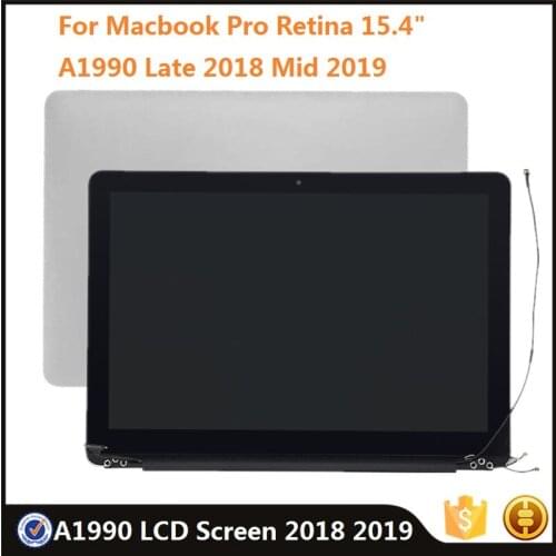 Ture Tone Genuine Full LCD Screen Assembly For Macbook Pro Retina 15.4" A1990 Late 2018 Mid 2019 MR932 MR942 Replacement Repair