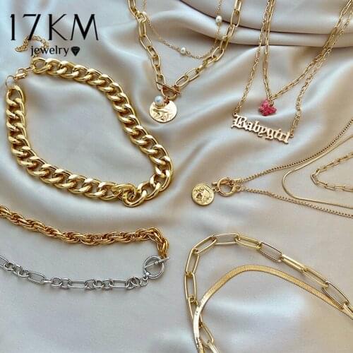 Fashion Asymmetric Lock Necklace for Women Twist Gold Silver Color Chunky Thick Lock Choker Chain Necklaces Party Jewelry