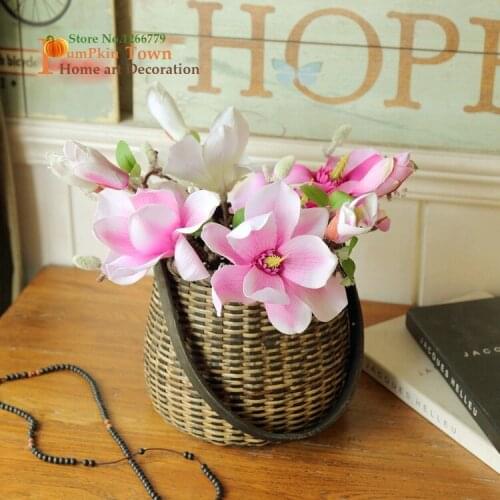 2018 NEW Nordic INS style handmade wicker rattan storage,grocery storage box,vintage pastoral style home storage decoration