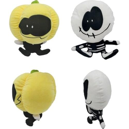 Friday Night Funkin Plush Toys Hot Game Spooky Month Skid and Pump Soft Stuffed Pillow For Birthday Halloween Gifts