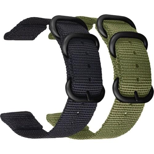 Watch strap 22mm 24mm 26mm 28mm big width Black brown Mens Alligator Canvas Nylon Sport Watch Strap Band bracelets free shipping