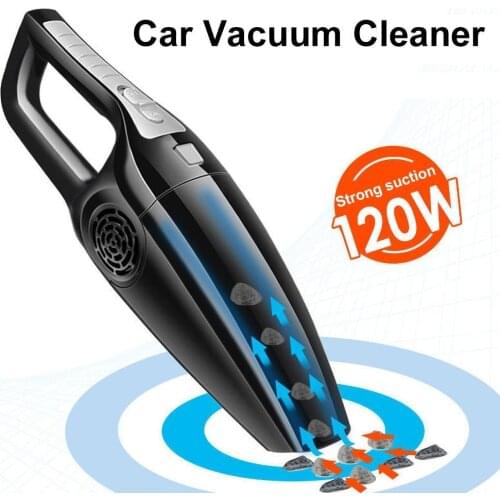 120W 12V Handheld Wet/Dry Dual-use Strong Suction Car Cleaning Vacuum Cleaner