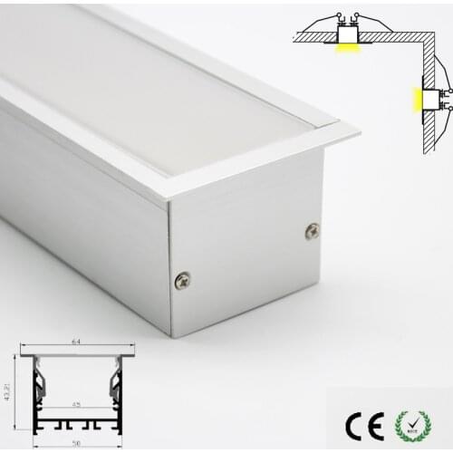 Modern indoor decoration led lighting accessory kitchen lamp cabinet lamp opal lamp cover led aluminum channel quality fast ship