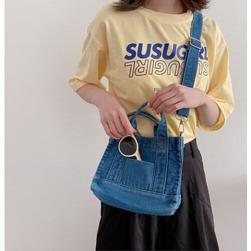 THINKTHENDO Women's Denim Bags