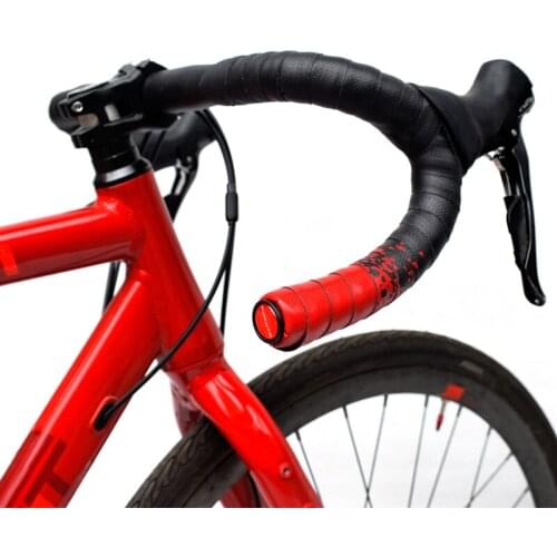 Bicycle Handlebar Tape Anti-Vibration Non-Slip PU EVA Bent Cycling Road Bike Tape Breathable Handle Bar Belt Wrap 1 Pair
