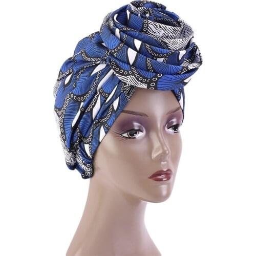 Ladies African Hair Cap For Sleeping Printed Satin Coloring Lining Hat National Bonnet Haircaring Accessories Pan Flower Turban