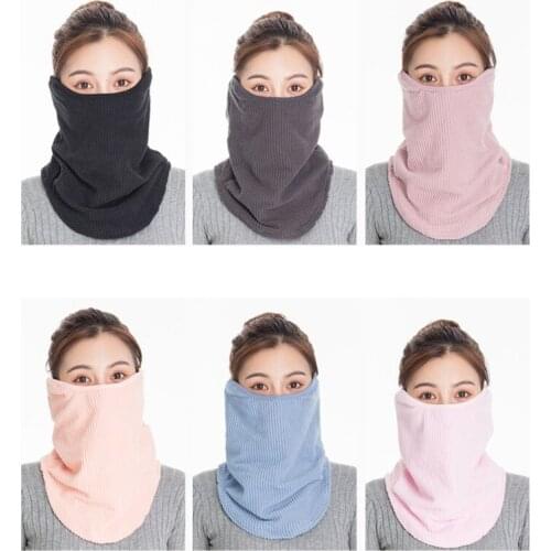 Winter 3-in-1 Warm and Cold Bib Outdoor Sports Thick Windproof Scarf Neck and Ear Protection Multipurpose Collar Mask