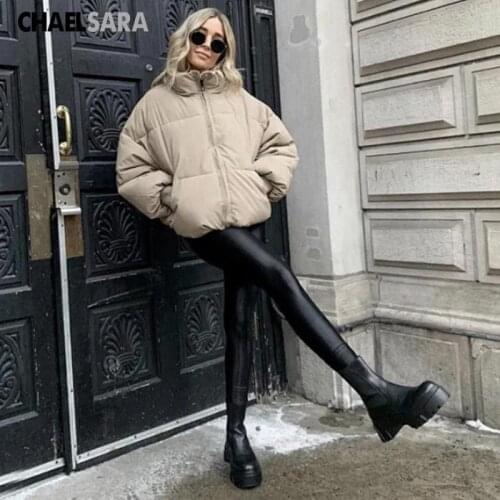 Winter Thick Warm Parka Coat Women Solid Jacket Outwear Female Casual Loose Short Parkas