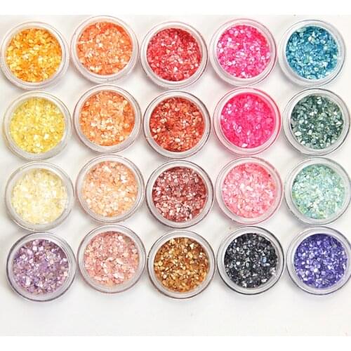 1Box Nail Art Glitter Dipping Powder Sequins For Nails Manicure Nail Flakes 3D DIY Charm Fine Dust UV Gel Polish Decoration