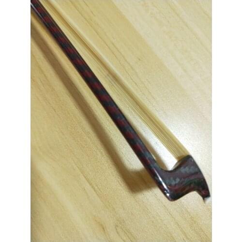1 PC New Type Carbon Fiber Violin Bow 4/4 Ebony Frog Abalone Shell White bow Hair
