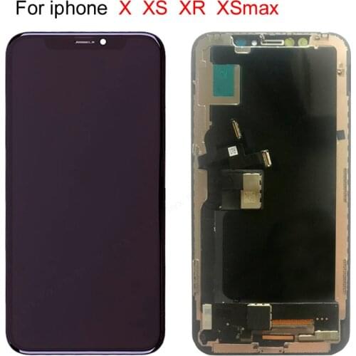10 PCS Free DHL LCD For iphone X OLED XS XR TFT With 3D Touch Digitizer Assembly No Dead Pixel LCD Screen Replacement Display
