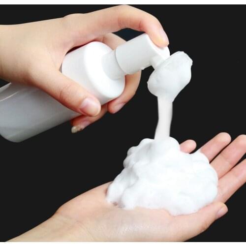 100/120/150/200ml Liquid Soap Dispenser Silicone Brush Head Foam Pump Empty Bottle Plastic Bottle Shower Gel Foam Pump Bottle