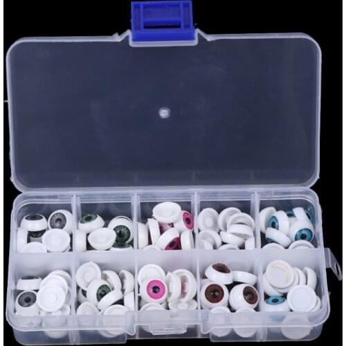 100Pcs/box Plastic Safety Doll Eyes For Animal Toy Puppet Making DIY Craft Dolls Accessories