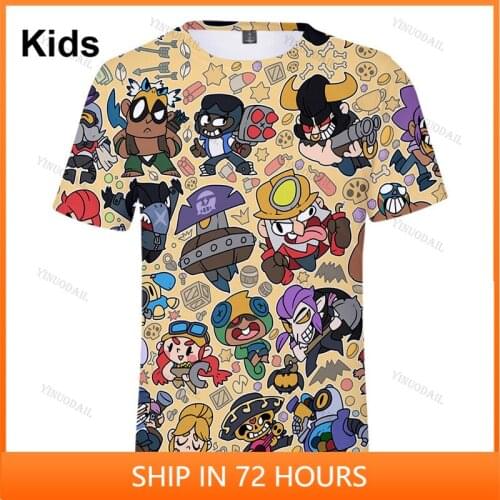 Colt Nita Game PRIMO 3D T-shirt Boys Girls Cartoon Tops Teen Clothes Dynamike and Star, 6 To 19 Year Kids Leon Shirt