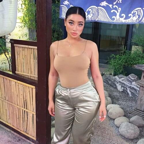 5 Colors, Super Easy To Wear, European Style, High Elasticity, Double-Layer Gauze Texture, One-Shoulder One-Piece Camisole