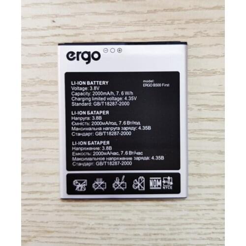 AZK New 2000mAh Battery For ERGO B500 F FRIST Mobile Phone High Quality Replacement In Stock