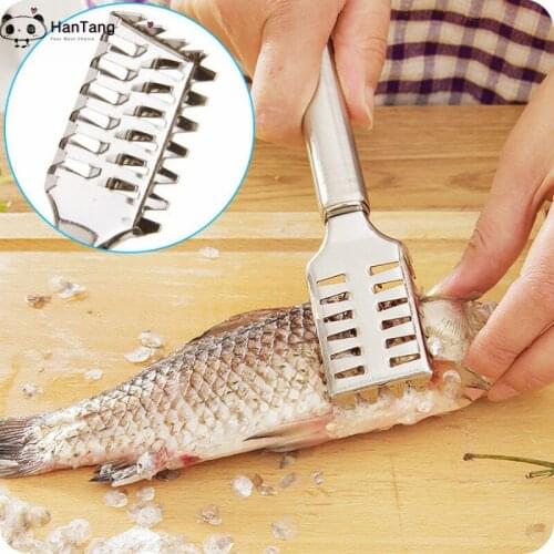 Stainless Steel Scales Kitchen Gadgets Scraping Scales Fish Skin Fish Cleaning Tools Fish Scale Fish Skin 5ZCF257