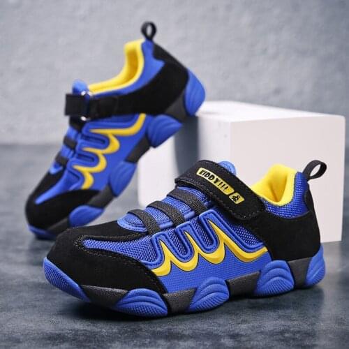 Childrens Sport Running Shoes New Boys Fashion Sneakers Soft Leather Casual Kids Sneaker Boy Tennis Trainers Shoes For Teens