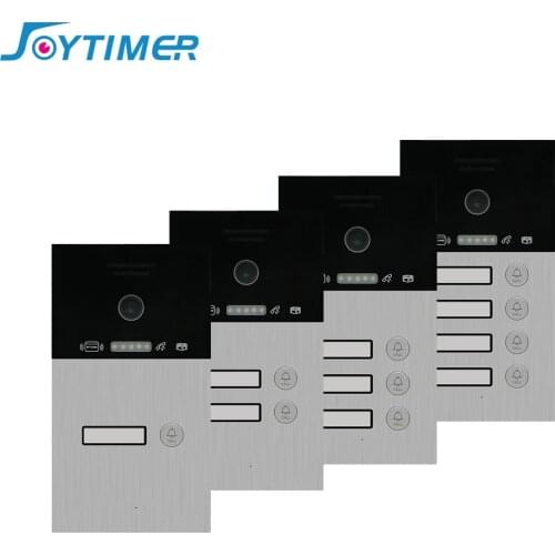 Joytimer AHD1.3 MP Doorbell Of Video Intercom System For Multi-Family Houses With RFIC Card Unlock 170 Degree Wide Angle Camera