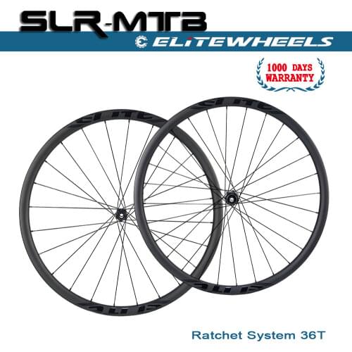 ELITEWHEELS 27.5er PRO MTB Carbon Wheelset Hookless Asymmetric XC 28x24mm Ratchet System 36T Hub For Cross Country Mountain Bike