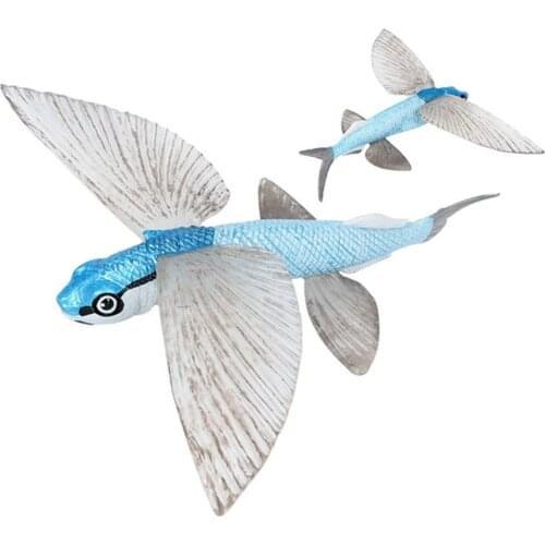 Simulated Aquarium Static Animal Flying Fish Model Marine Living Model for Children Best Christmas Gift