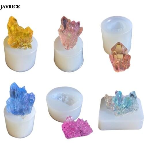Simulation Original Stone Resin Mold Crystal Cluster Silicone Mould DIY Handmade Epoxy Resin Crafts Pendant Jewelry Making Tools