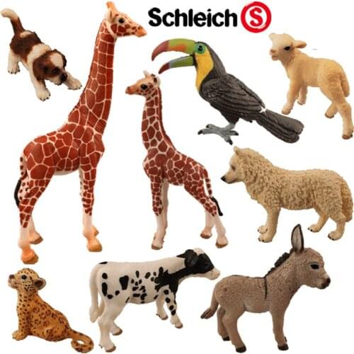Refined Simulation Animal Ramphastidae Donkey Canis Lupus Arctos Giraffa Camelopardalis Cow Jaguar Toy Model