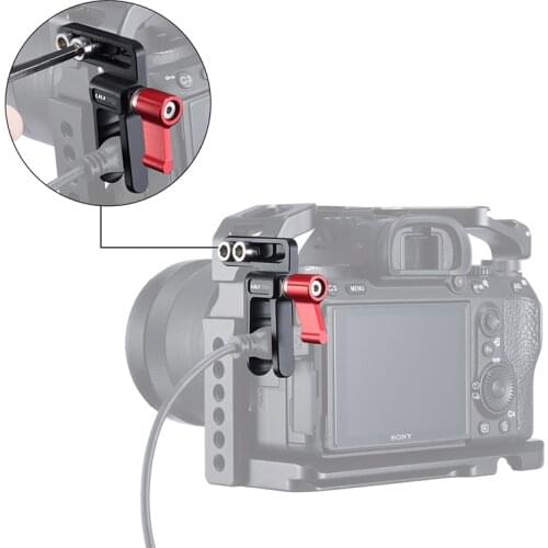 UURig R068 Camera HDMI Cable Clamp for Sony R068 A72/A73 Camera Cage 12MM Adjustable HDMI Interface Cable Clip Mount Accessories