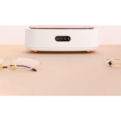 New M03 Ultrasonic Cleaner Automatic Portable Household Glasses Cleaner 45000HZ High Frequency Vibration Ceaning Machine 2 Color