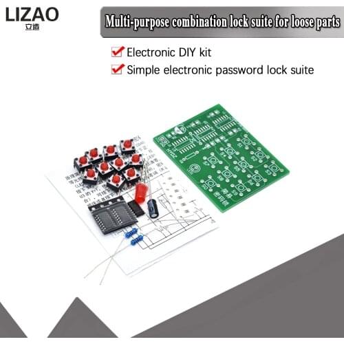 Multi-purpose simple electronic password lock kit electronic DIY kit Hobbyist, electronics lab Students