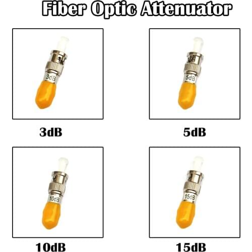 ST Female to Male Fiber Optic Attenuator 3dB,5dB,10dB,15dB SM Single Mode Simplex Optical UPC