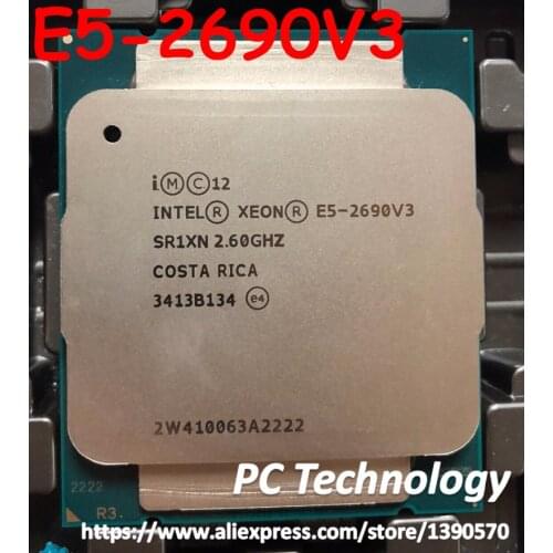 Original Intel Xeon Processor E5-2690V3 E5 2690V3 CPU OEM 2.60GHZ 12-Core 30M LGA2011-3 free shipping E5 2690 V3