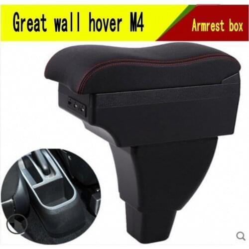 For Great wall hover M4 armrest box USB Charging heighten central Store content box cup holder ashtray accessories parts