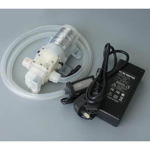 Full set with house12v, 80W, Food grade for red wine, milk,edible oil etc mini diaphragm pump, 8L/min food grade pump