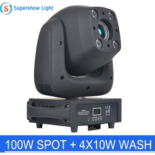 Party disco dj stage light dmx mini gobo100W SPOT + 4X10W WASH LED Moving Head Lights