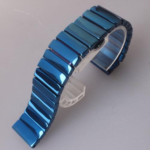 Ceramic Strap 20mm 22mm Band for Samsung Galaxy 46MM S3 42MM Bracelet Strap For Galaxy Watch 3 Bands Active 2 40 44mm Gt 2e Gtr
