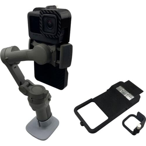 Handheld Gimbal Adapter Switch Mount Plate for GoPro Hero 9 black Camera for DJI OM 4 /OSMO Mobile 3 Gimbal
