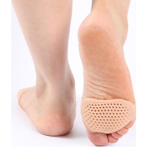 Silicone Breathable Forefoot Big Toe Separator Comfortable Soft Orthotics Support Front Feet Care Preventing Blisters Gel Pads