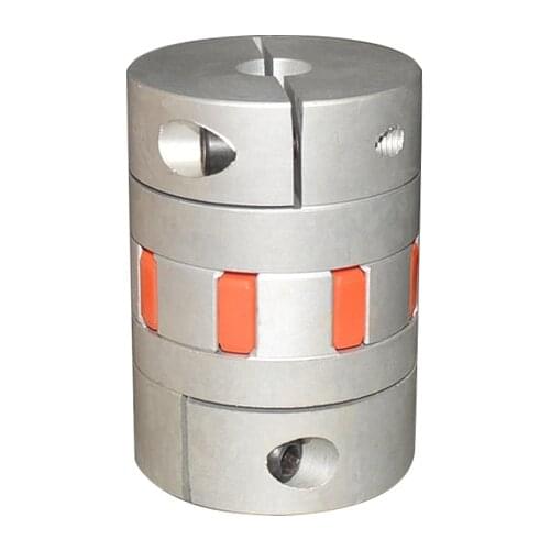 Ball screw coupling diameter 65mm length 90mm plum shaped clamping flexible shaft coupler encoder stepper motor