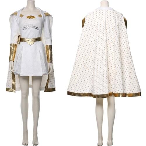 In the stock The Boys Starlight Cosplay Costume Annie Cape Cloak Suit Women autumn Dress Halloween Costume girl uniform clothes