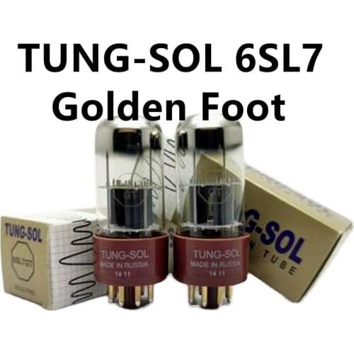 Vacuum Tube TUNG-SOL 6SL7 Golden Foot Replace 6N9P 6H9 5691 Factory Test And Match