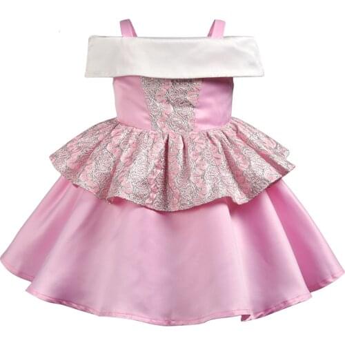 Girls Birthday Party robe Formal Dress Princess Dresses Christening Evening Dress fantasia bebes halloween Clothing Costume 6yrs