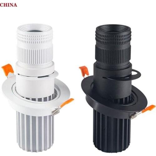 Built-in spotlight LED spotlight zoom adjustable spotlight ceiling 85V-265V 7W 12W 15W 20W restaurant bar KTV stage indoor light