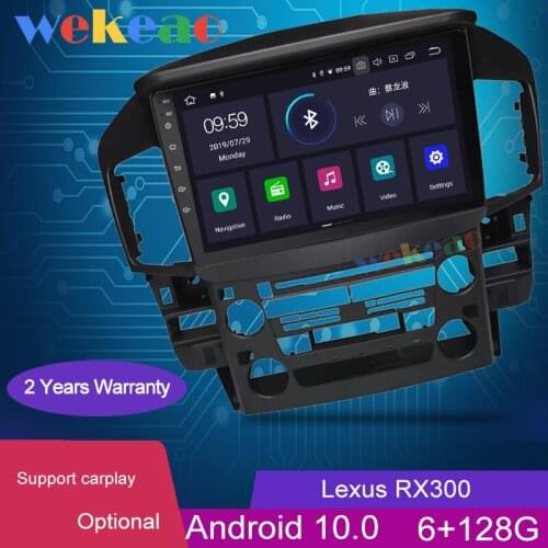 Wekeao Touch Screen 9'' Android 10.0 Car Radio Car Dvd Player For Lexus RX RX300 RX330 Carplay Auto GPS Navigation 1998-2003 4G