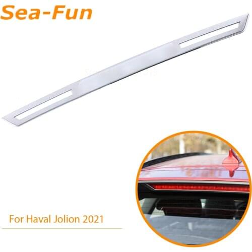 For Haval Jolion 2021 Rear Tail light Brake Lights Stop Lamp 3D Trim Cover Decorative Sticker Stainless Steel Car Accessories