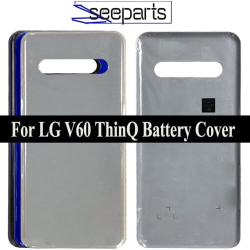 For LG V60 ThinQ Back Cover Battery Cover Door Rear Glass Housing Case For LG V60 Thinq Battery Cover+Tools Replacement Parts