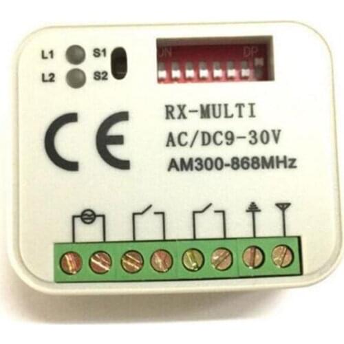 1PCS HORMANN BERNER MARANTEC Remote Control 433 MHz 868 MHz Receiver 300-868mhz Multi Frequency garage gate receiver